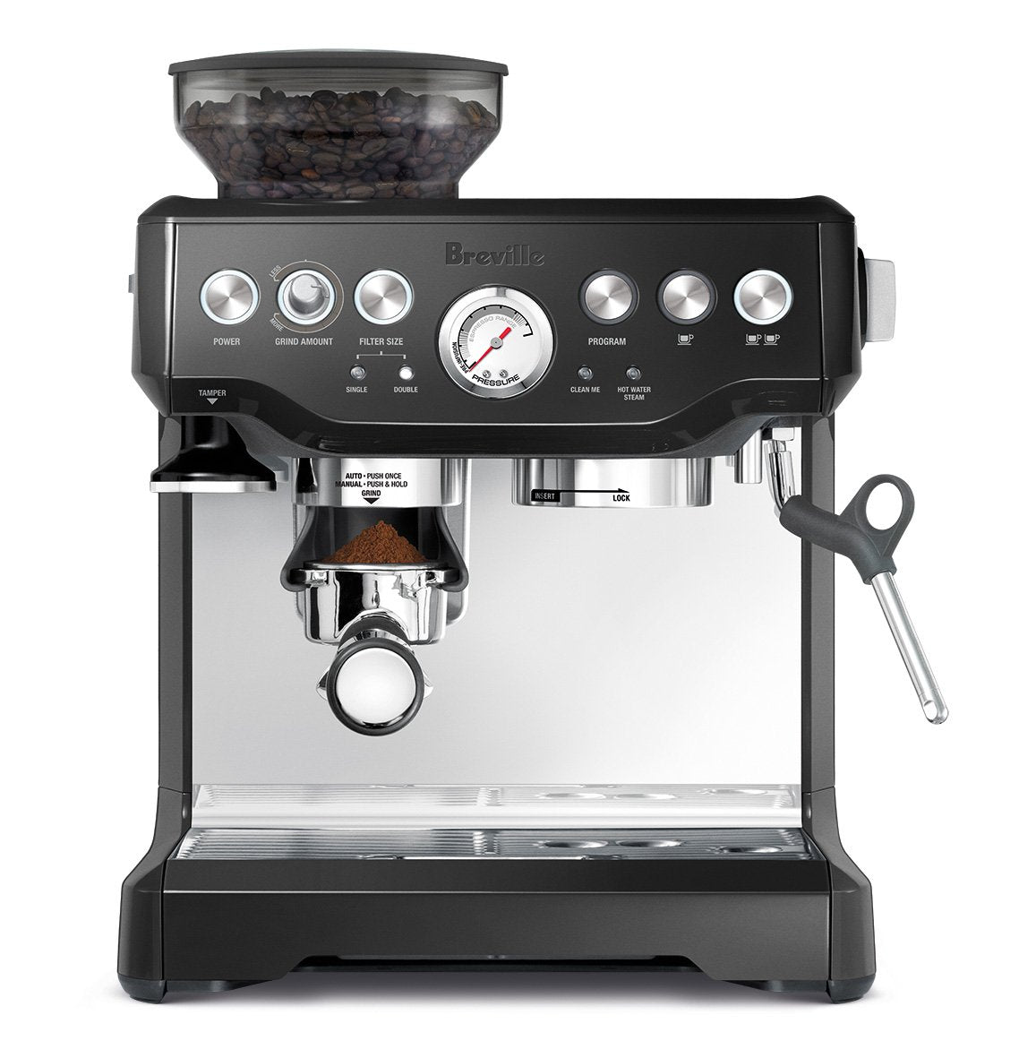 Breville BES870XL Espresso Machine, One Size, Brushed Stainless Steel